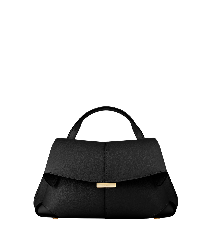 Mokki Mini - Schwarz Genarbtes Leder