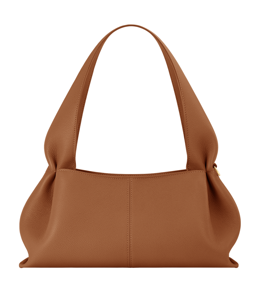 Numéro Neuf East West - Camel Genarbtes Leder
