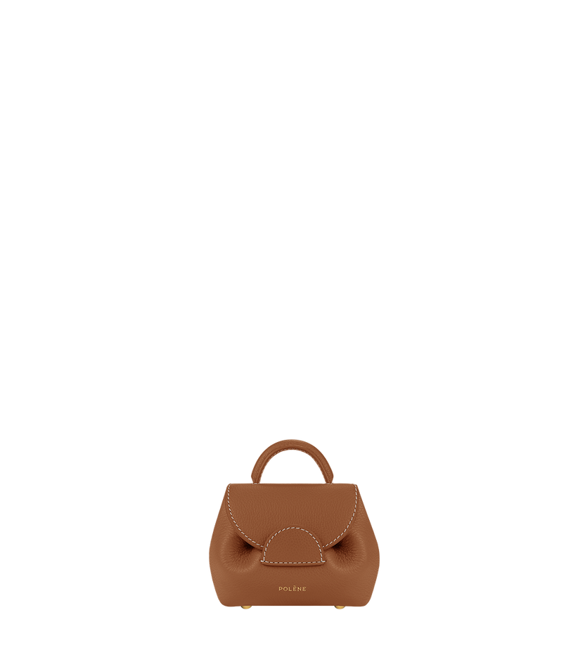 Numéro Un Micro - Camel Genarbtes Leder